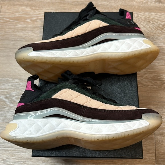 Chanel Sneaker multi-color (Pink, Brown, Green, Beige) 38.5 - Picture 6 of 9